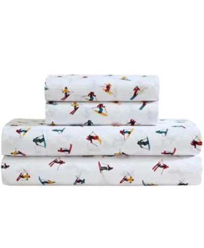 Nautica Apres Skier Printed Microfiber Sheet Sets In Multi