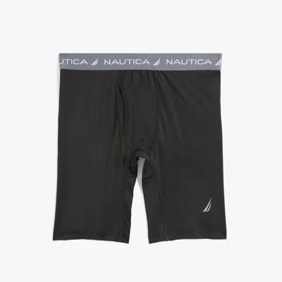 Nautica Mens Solid Performance Undershort In Black