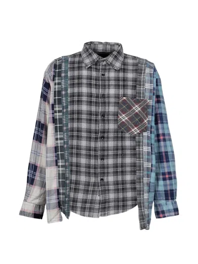 Needles 7 Cuts Patchwork Shirt In Gray