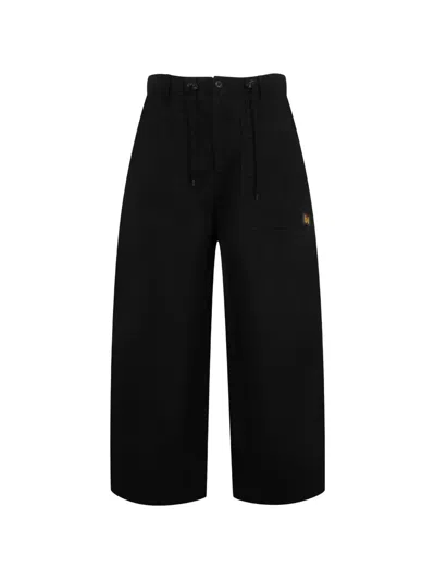 Needles H.d. Curved-leg Trousers In Black