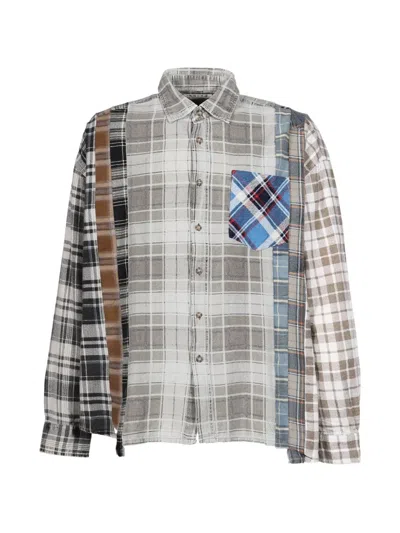 Needles Patchwork Flannel Shirt In Multi