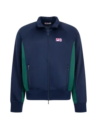 Needles X Fila Ventisei Track Jacket In Blue