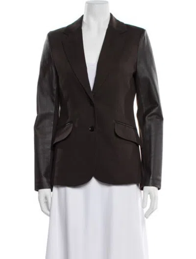 Pre-owned Neiman Marcus Blazer In Brown