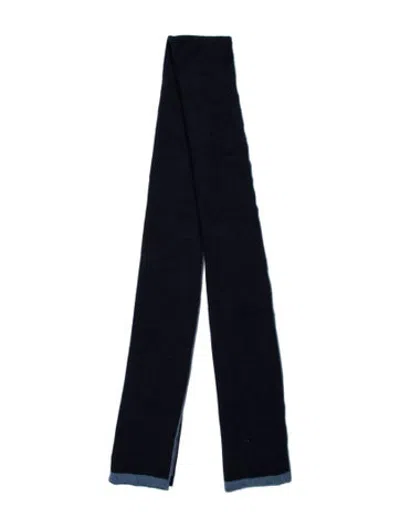 Pre-owned Neiman Marcus Cashmere Scarf In Blue