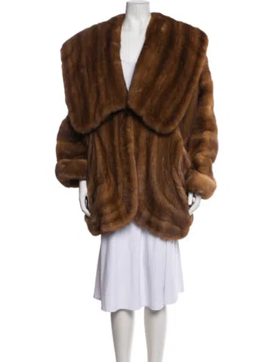 Pre-owned Neiman Marcus Fur Fur Coat In Brown