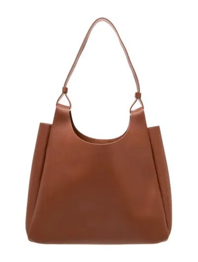 Pre-owned Neiman Marcus Leather Shoulder Bag In Brown