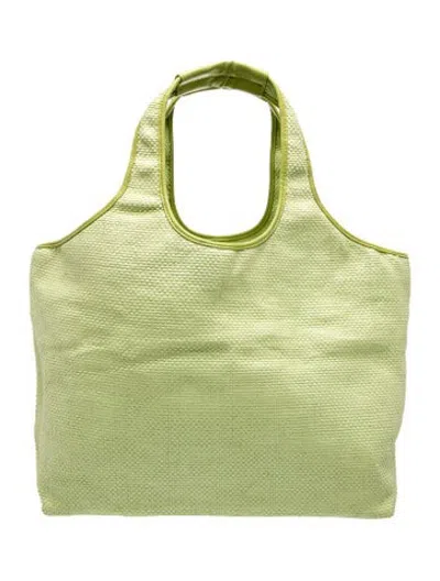 Pre-owned Neiman Marcus Tote In Green