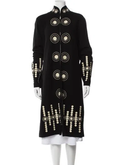 Pre-owned Neiman Marcus Vintage 2000's Coat In Black/neutrals