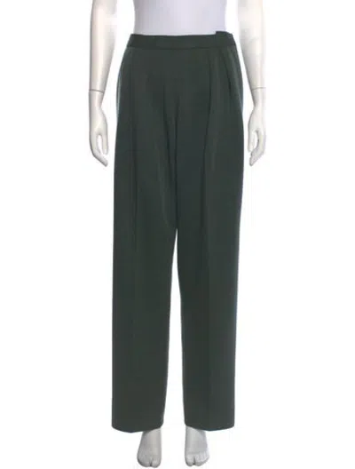Pre-owned Neiman Marcus Vintage Straight Leg Pants In Green