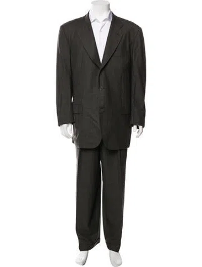 Pre-owned Neiman Marcus Wool Tweed Pattern Two-piece Suit In Multicolor
