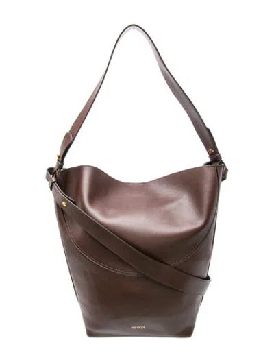 Pre-owned Neous Leather Bucket Bag In Brown