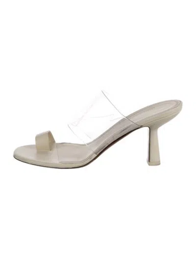 Pre-owned Neous Leather Sandals In Clear/neutrals