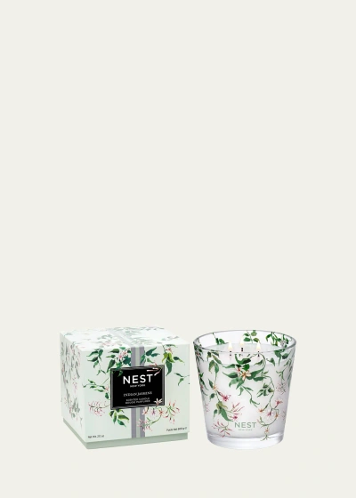 Nest New York Indian Jasmine Specialty 3-wick Candle, 600 G In Green