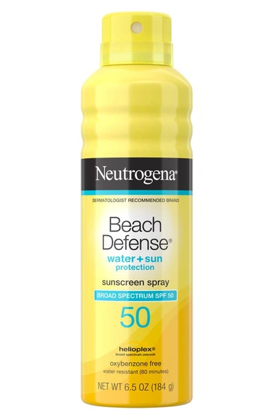 Neutrogena® Beach Defense Water + Sun Protection Sunscreen Spray Broad Spectrum Spf 50 In Yellow