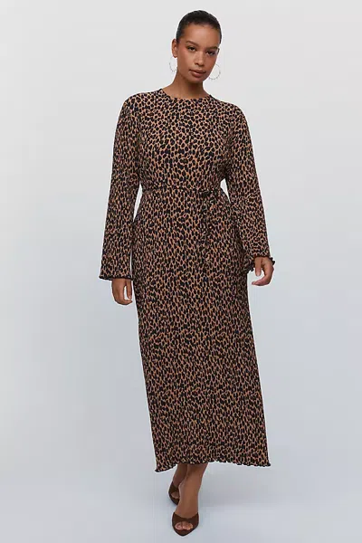 Never Fully Dressed Gaia Midi Dress In Animal Print