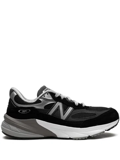 New Balance Black Low Top Sneakers With Logo Detail In Suede And Tech Fabric Woman In Nero