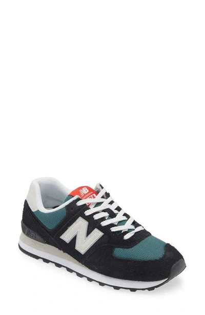 New Balance Gender Inclusive 574 Sneaker In Black/ Grey Matter