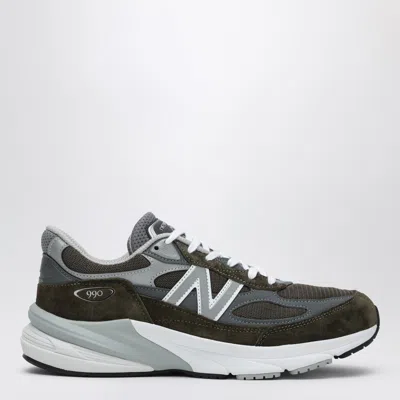 New Balance Low Made In Usa 990v6 Olive Green Trainer