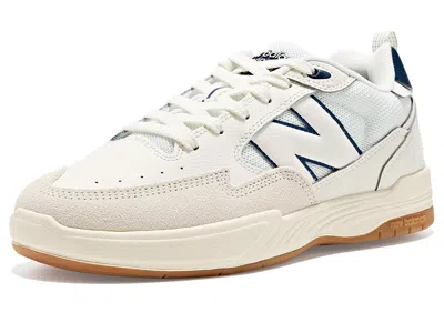 New Balance Numeric 808 Lite Tiago Lemos Athletic Shoes Sea Salt/navy: Us Men's 10.5 - Women's 12 Medium, Suede