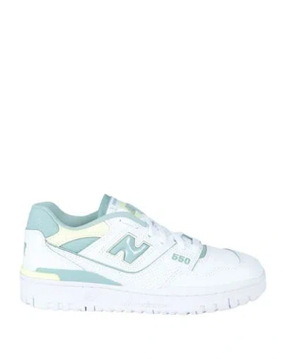 New Balance Woman Sneakers White Size 7 Leather, Textile Fibers