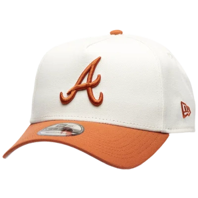 New Era Atlanta Braves  Braves 940 A Frame Cap In Orange/white