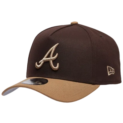 New Era Atlanta Braves  Braves 940af Cap In Tan/brown