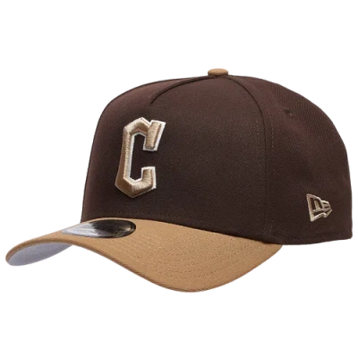 New Era Atlanta Braves  C League 940af Cap In Brown/tan