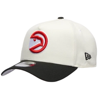 New Era Atlanta Hawks  Hawks 940 A Frame Hwc Cap In Chrome/black