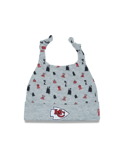 New Era Baby Boys And Girls  Heather Gray Kansas City Chiefs Critter Cuffed Knit Hat
