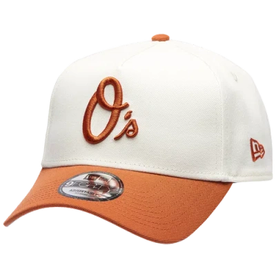 New Era Baltimore Orioles  Orioles 940 A Frame Cap In White/orange