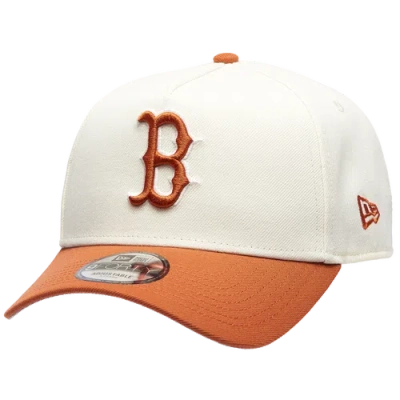 New Era Boston Red Sox  Red Sox 940 A Frame Cap In Orange/white