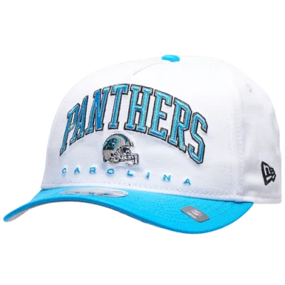 New Era Carolina Panthers  Panthers 9forty A-frame 2t Arch Cap In White/black