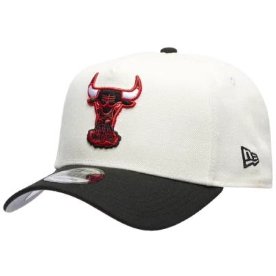 New Era Chicago Bulls  Bulls 940 A Frame Hwc Cap In Chrome/black