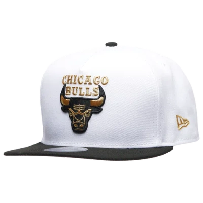 New Era Chicago Bulls  Bulls 950af Retro 12 Taxi Cap In White/black/gold