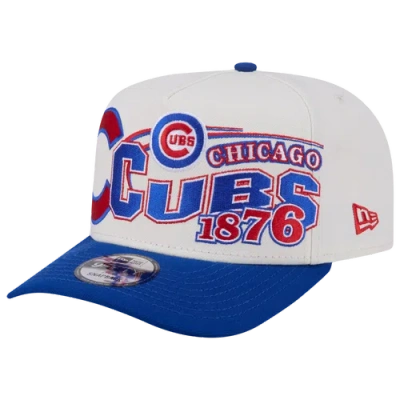 New Era Chicago Cubs  Cubs 9fifty A-frame Classic Cap In White/blue