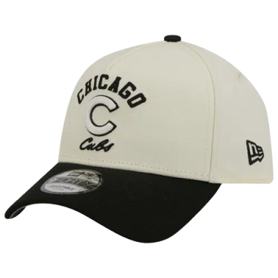 New Era Chicago Cubs  Cubs 9forty A-frame Upsd Arch Cap In White/black