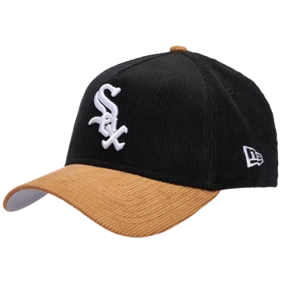 New Era Chicago White Sox  White Sox 940af Cord Cap In Black/tan