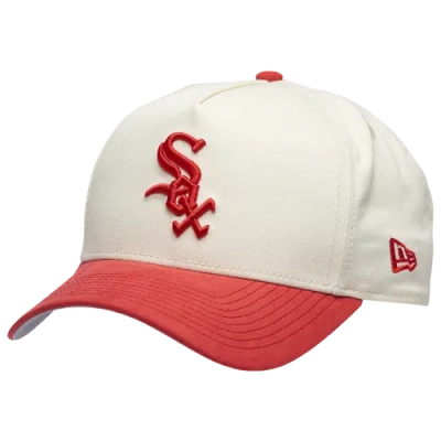 New Era Chicago White Sox  White Sox 9forty A-frame Suede Cap In Red/white