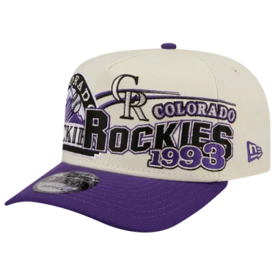 New Era Colorado Rockies  Rockies 9fifty A-frame Classic Cap In Purple/white