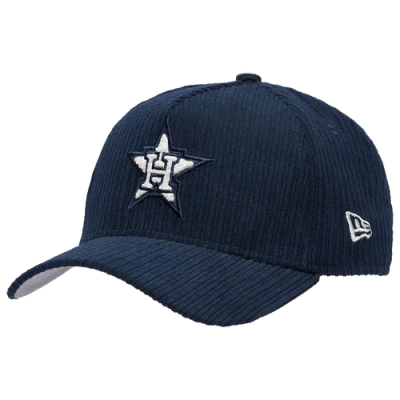 New Era Houston Astros  Astros 940 A Frame Chenille Pop Cap In Navy/navy
