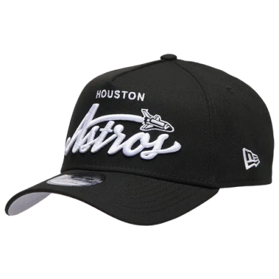 New Era Houston Astros  Astros 940 A Frame Local Play Cap In Black/black