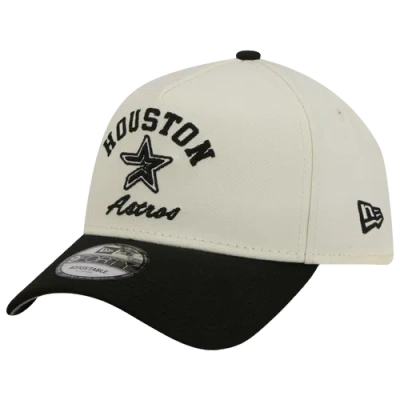 New Era Houston Astros  Astros 9forty A-frame Upsd Arch Cap In White/black