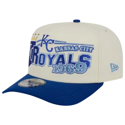 New Era Kansas City Royals  Royals 9fifty A-frame Classic Cap In White/blue