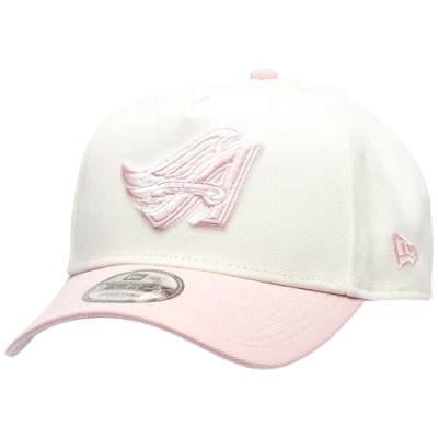 New Era Los Angeles Angels  Angels 9forty A-frame Cap In Chrome/pink Rouge