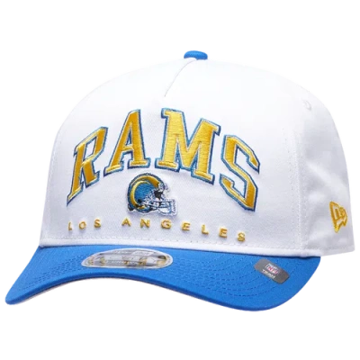New Era Los Angeles Chargers  Rams 9forty A-frame 2t Arch Cap In White/blue