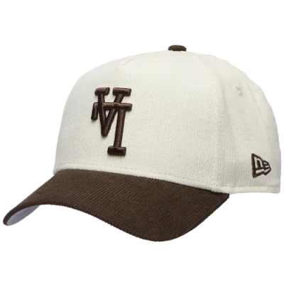New Era Los Angeles Dodgers  Dodgers 9forty A-frame 2tone Corduroy Upside In Brown/white/brown