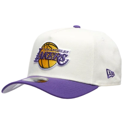 New Era Los Angeles Lakers  Lakers 940 A Frame Hwc Cap In Chrome/purple