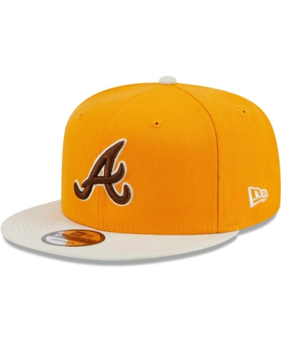 New Era Men's  Gold Atlanta Braves Tiramisu 9fifty Snapback Hat