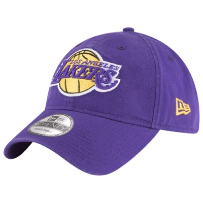 New Era Mens Los Angeles Lakers  Lakers Core Classic 2.0 9twenty Adjustable Hat In Yellow/purple