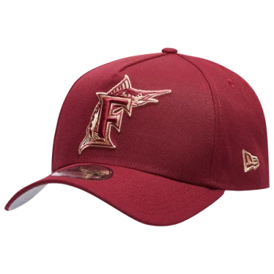 New Era Miami Marlins  Marlins 940 A Frame Cap In Red